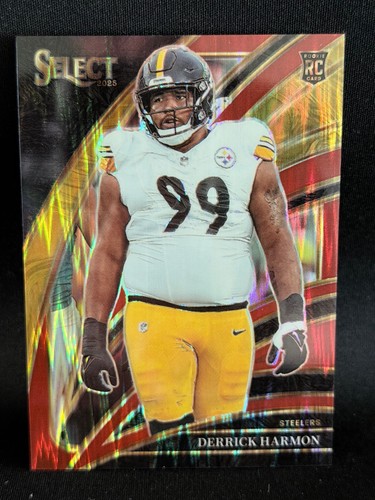 2025 Panini Select #251 Derrick Harmon Red Prizm Shock /249