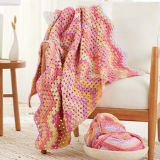 Premier  Granny Chevron Throw Crochet Kit