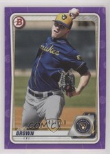 2020 Bowman Prospects Purple 243/250 Zack Brown #BP-34 z6b
