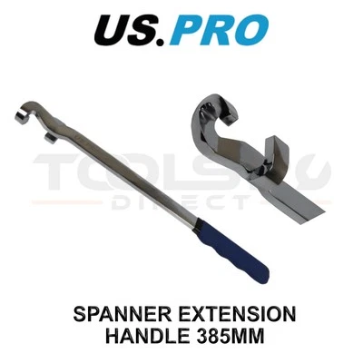 US PRO Tools Spanner Wrench Extension Torque Bar 385mm Soft Grip Handle 7550