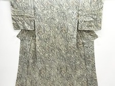 7616275: JAPANESE KIMONO / ANTIQUE KIMONO / SILK / KINSHA / ABSTRACT