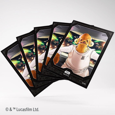 #ad #ad Star Wars: Unlimited Premium Art Sleeve Admiral Ackbar Gamegenic $9.99