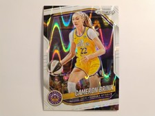 2025 Panini Prizm WNBA #87 Cameron Brink - White Seismic Prizm LA Sparks