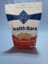 Blue Buffalo Health Bars crunchy dog biscuits BaconEgg Cheese flavor