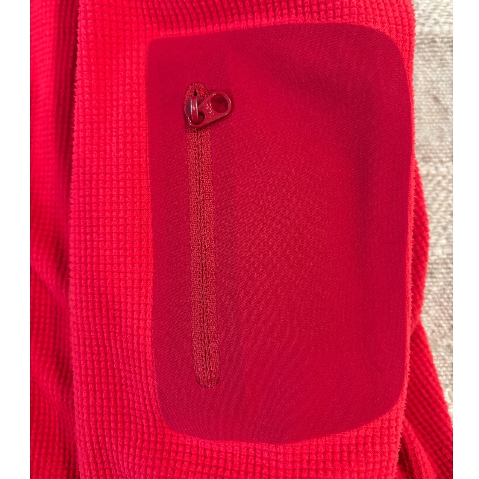 Arc'teryx Delta LT Fleece Jacket Women's XL Red Polartec Grid Mid-Layer Gorpcore image 4