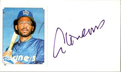 -Al Cowens- (d.2002) Signed/Autograph/Auto Index Card Kansas City Royals MLB