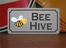Bee Hive Metal Sign honey
