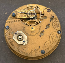 Antique 1868 Waltham Appleton Tracy 1865 Pocket Watch Movement 10s 15j KW AT USA