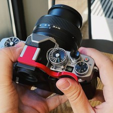 Thumb Skin Grip Hot Shoe Cover Protect Handle with Leather For Nikon Z-FC ZFC