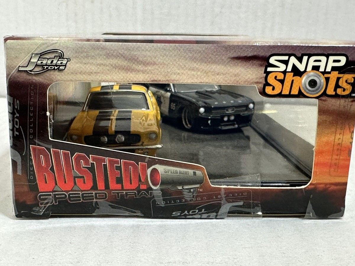 JADA SNAP SHOTS BUSTED 1967 SHELBY GT-500 & 1965 MUSTANG POLICE 1