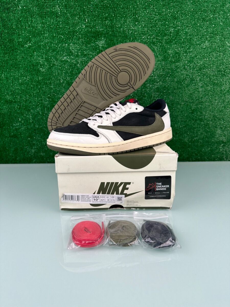 Size 10.5 - Jordan 1 Retro OG x Travis Scott Low Olive W | eBay Size 10.5 - Jordan 1 Retro OG x Travis Scott Low Olive W | eBay