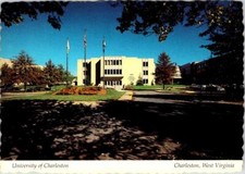 WV, West Virginia UNIVERSITY OF CHARLESTON Geary Student Union 1985 4X6 Postcard