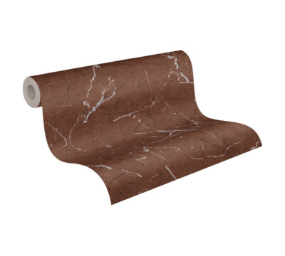 Profhome 378553-GU Grafik Tapete Steinoptik glänzend rot grau 5,33 m2