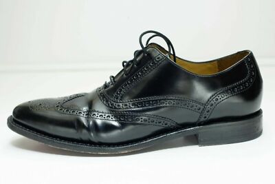 Cole Haan 9 Black Wingtips Dress Shoes Men display picture 1