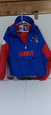 Vintage Logo 7 New York Giants Half Zip Jacket XL NFL Football