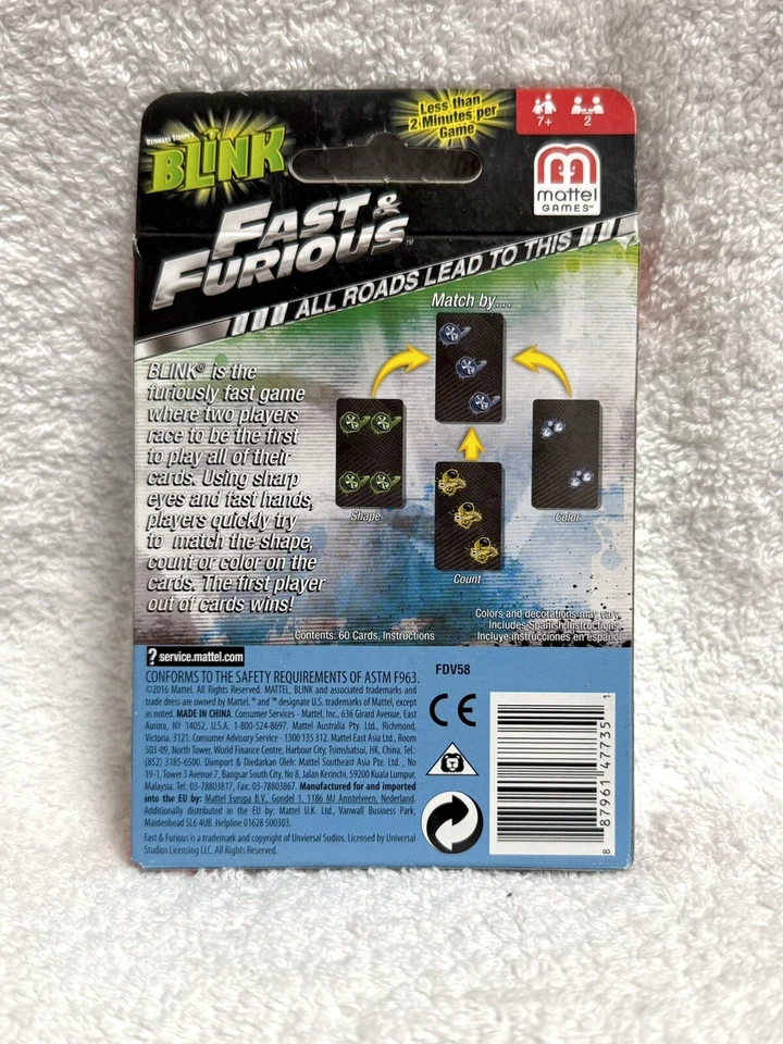 Fast and Furious card game by Blink - Image 2 of 2