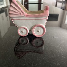 Vintage Girl Pink Planter Baby Stroller Buggy - Made in JAPAN