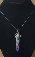 COLLAR DE CUARZO AMATISTA 7 CHAKRAS ATRAE BUENA SUERTE Y DINERO 100% ORIGINAL