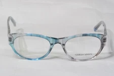 New Giorgio Armani AR7022-H 5245 Clear Blue 50-19-140 Eyeglasses Italy #842