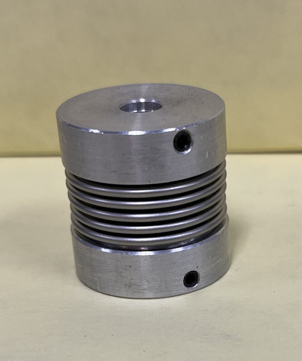 Gerwah EKN 20 Miniature metal bellows coupling with radial set screws