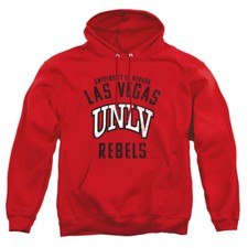 University Of Nevada Las Vegas Adult Pullover Hoodie Rebels Logo, Red, S-3XL