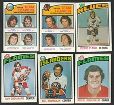 1976-77 OPC ATLANTA FLAMES GUY CHOUINARD ROOKIE CARD #316 + 5 MIX CARD LOT NRMNT