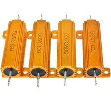 50W RX24 Aluminium Wire wound Power Resistors 5% J 0.01Ω 1Ω 2Ω 3Ω to 300KΩ/Ohm