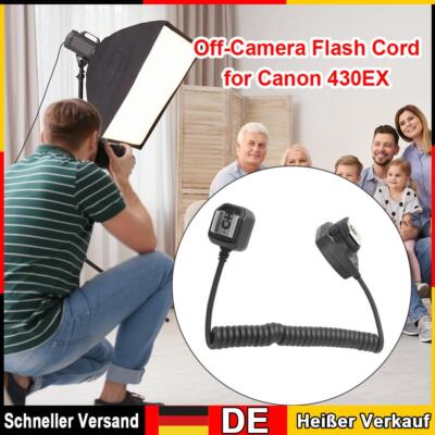 OC-E3 Off Camera Flash Cable Hot Shoe Sync Remote Focus für Canon