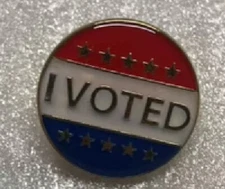 I VOTED 2024 Motorcycle Hat Cap lapel Pin