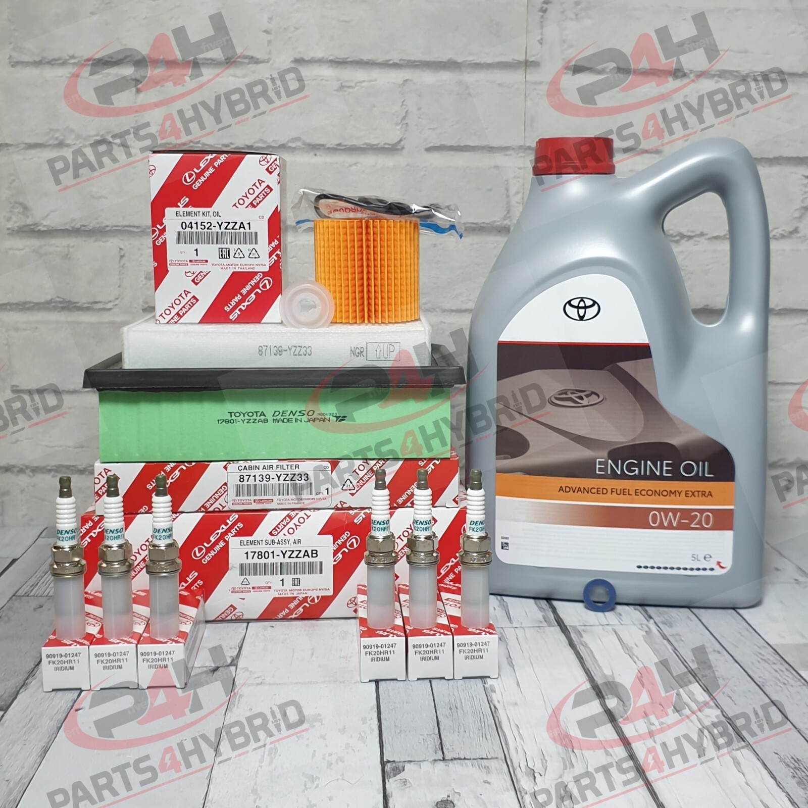 Genuine Toyota Alphard Service Kit GGH35 3.5L 2015-2021 With Spark Plugs & 0W20