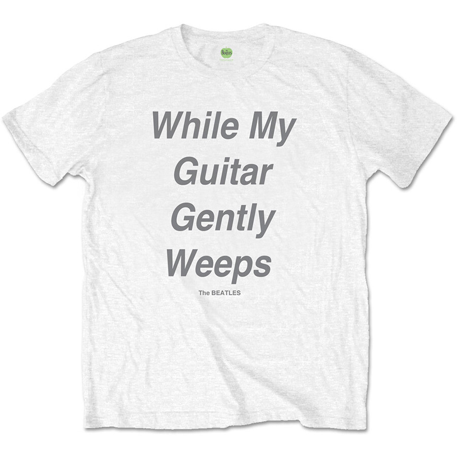 The Beatles While My Guitar Tシャツ L The Beatles - While My Guitar Gently Weeps - White t-shirt | eBay