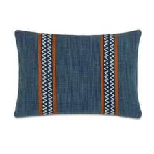 $149 Eastern Accents Indira Zig Zag blue pillows and inserts