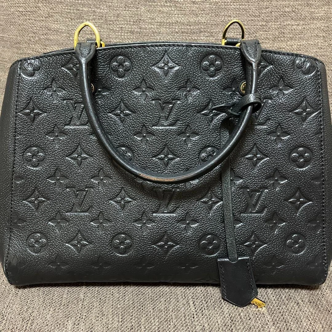 Louis Vuitton Montaigne Monogram Empreinte MM Noir - US