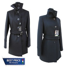 Cappotto DONNA "Coats&Coats" Mod. GINEVRA Nero Varie Taglie e Tessuto
