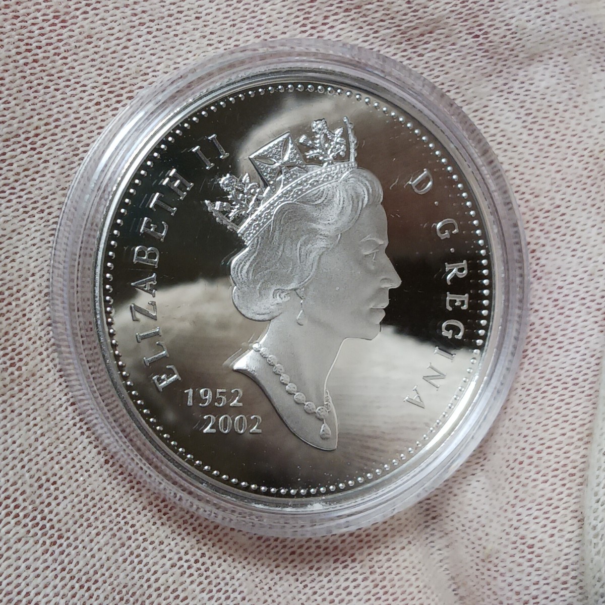 2002 Canada 1 Dollar Proof - Golden Jubilee - .925 Silver Coin