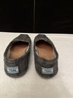 Toms Black Gray Plaid Flannel Pull On Shoes Flats Sz W 6.5 — photo 3