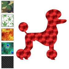 Fancy Poodle, Vinyl Decal Sticker, 40 Patterns  3 Sizes, 6521