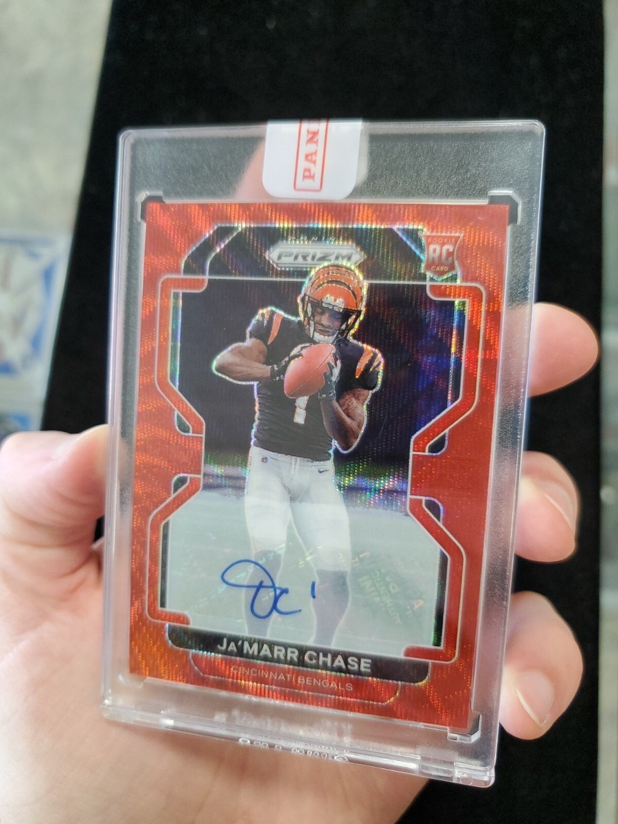 2021 Ja'Marr Chase Panini Prizm Red Wave Auto /149 #337 RC 2021 Ja'Marr Chase Panini Prizm Red Wave Auto /149 #337 RC