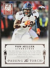 2015 Donruss Elite Passing the Torch 20 Von Miller Luke Kuechly Broncos Panthers