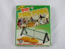 Vintage Official Nerf Ping Pong-1982 Parker Brothers-#0273-Missing (1) Ball-VGUC