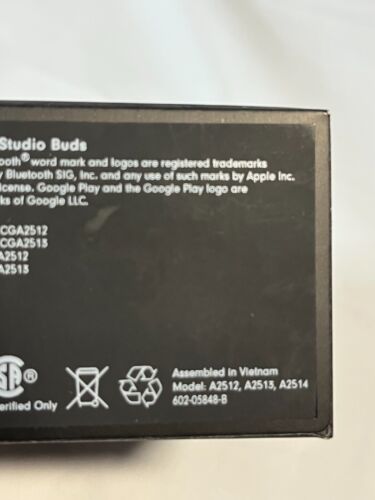 Écouteurs sans fil Beats by Dr. Dre Studio Buds noirs antibruit actif - Photo 3 sur 12