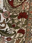 AN AUTHENTIC SIGNED CUT FLOWERS SILK HEREKH WITH METAL FOUNDATION RUG — photo 7