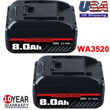 2pack For WORX 20V MAX Extend Lithium Battery 20 Volt WA3520 WA3525 WA3575 WG155