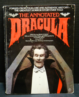 Vintage The Annotated Dracula Bram Stoker & Leonard Wolf (1975) Paperback Good