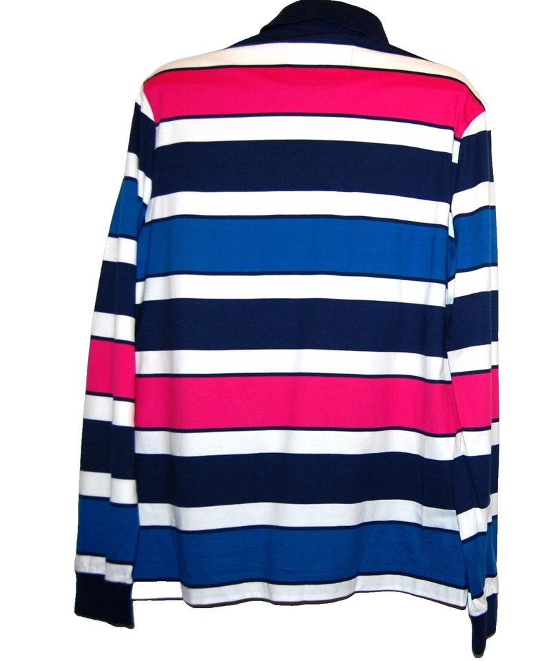 Paul & Shark Yachting Cotton Men's Italy Striped Polo Shirt Sweater Size L - Image 2 of 4