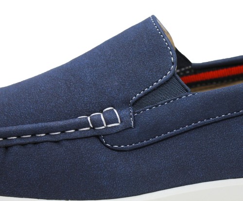 Mocassini uomo casual eleganti estivi scarpe Espadrillas nero blu grigio beige - Imagen 5 de 15