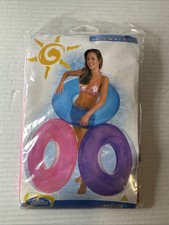 BRAND NEW Vintage Intex The Wet Set Ring Pool Float 2002 Pink 36"