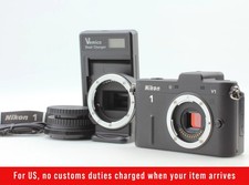 Nikon 1 V1 Black 10.1 MP Mirrorless Camera FT1 Adapter for F Mount MINT 