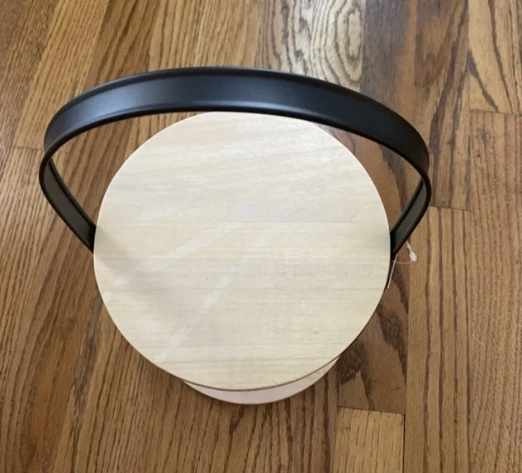 Target Bullseye Wooden Round Two Tiered Tray SO CUTE NEW - Image 2 of 4