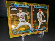 2024 Chrome Update Sapphire Gold /50 Kyle Leahy & Chris Roycroft RC Cardinals